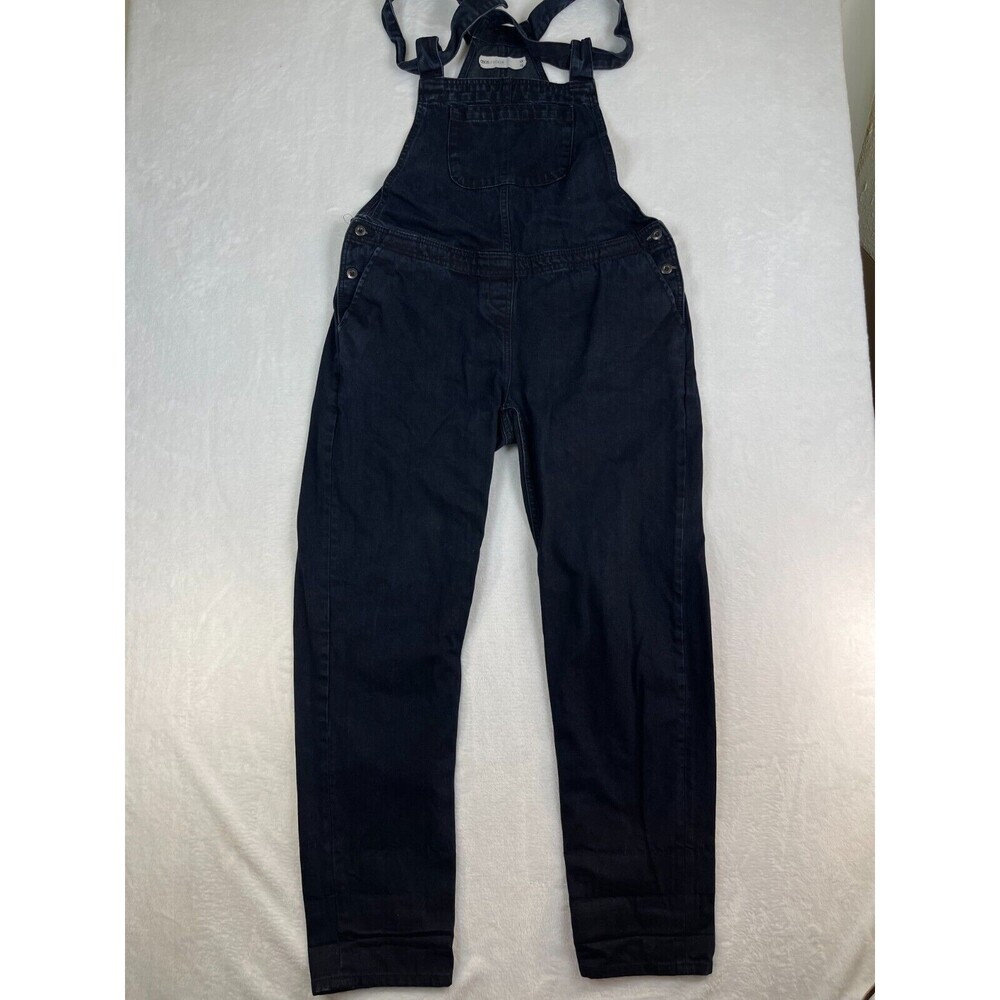 Asos Denim Overalls Womens Size 12 Jean With Tie Straps Black Jumper